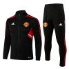 Tréninkový Mikina Soupravy Manchester United Černá červená 2022-23 Tréninkový Mikina Soupravy Manchester United Černá červená 2022-23
